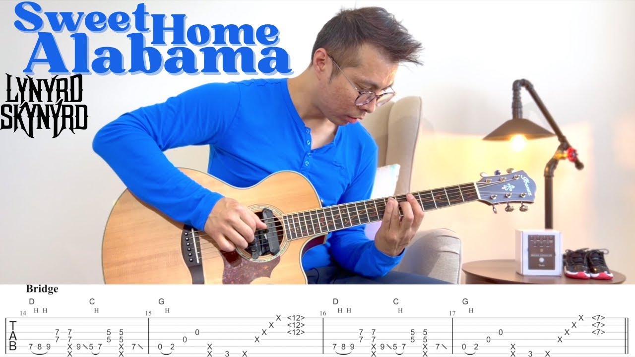 Sweet Home Alabama Lynyrd Skynyrd (Acoustic Fingerstyle Guitar Cover