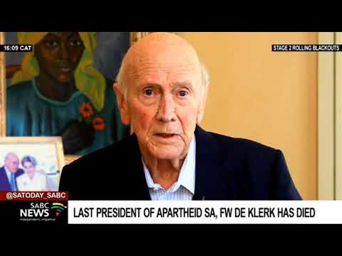 FW de Klerk&rsquo;s last words to South Africans