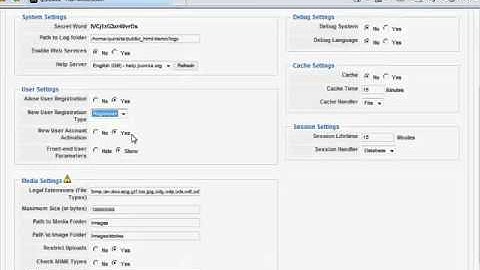 Tuto Joomla - Global Configuration