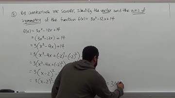 Completing the Square, Vertex and Axis of Symmetry - BMCC(CUNY) MAT206.5/MAT206