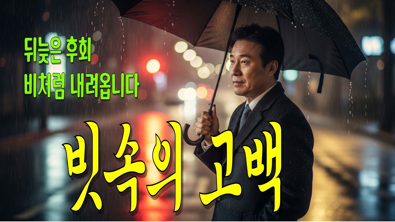 🎵빗속의 고백 | 늦게야 깨달은 사랑,오늘도 비처럼 내려온다