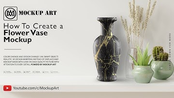 How to create a Vase mockup| Photoshop Mockup Tutorial