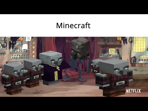 Cuphead Show Devil celebration but with Minecraft sounds