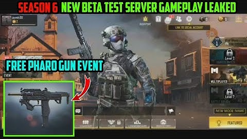 COD Mobile New Beta Test Server Gameplay Leaked | New Map Rust | Pharo gun For free event |