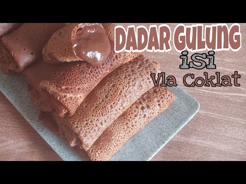 Masakan Sehat Dadar Gulung Isi Vla Coklat yg Lumer,enak mudah murah Yang Enak Dimakan