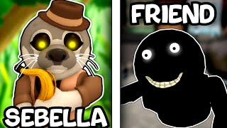 How to UNLOCK SEBELLA \& FRIEND in PIGGY! (Book 2 but it's 100 players)