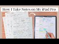 How I Take Notes On My iPad Pro *UPDATE* | GoodNotes 5 & Paperlike | Free Font