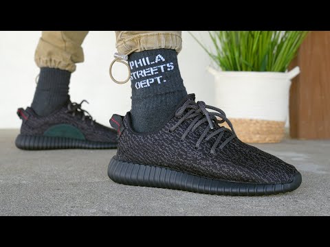Charlotte Bronte Logisk Automatisering Adidas YEEZY BOOST 350 Pirate Black 2023 REVIEW & On Feet - YouTube