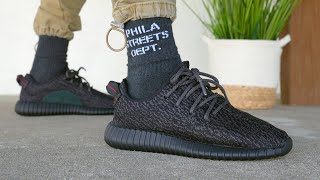 Lo encontré forma Integrar Adidas YEEZY BOOST 350 Pirate Black 2023 REVIEW & On Feet - YouTube