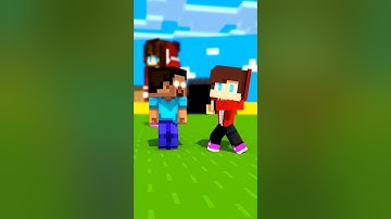 JJ and Mikey Dodges Herobrine Punch but Mikey Become Monster💀 #shorts MAIZEN Minecraft Animation