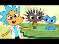 The changinator   kit turns into a porcupine   animation for kids  kitnkate