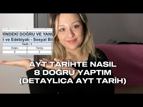 AYT TARİH NASIL ÇALIŞILMALI (DETAYLICA) #yks2024 #ayttarih