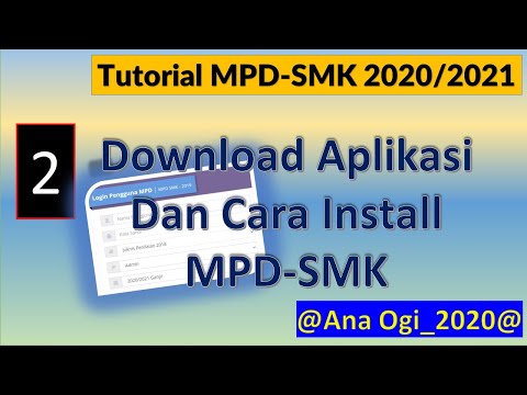 Cara Install Aplikasi MPD SMK