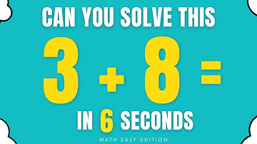 Math Speed Test! - Quiz Addition 1 (Single) Digit Number : Level Easy #2