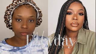 Flawless Darkskin WOC/Black Soft Glam Makeup *DETAILED*