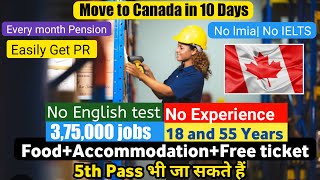 Good news Move to Canada in Just 10 Days |No English test| No LMIA|No IELTS