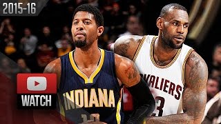 LeBron James vs Paul George Duel Highlights (2016.02.29) Cavs vs Pacers - 33 Pts for LBJ, 23 for PG!
