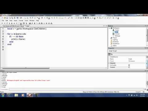 Roblox Scripting Tutorial Part 12- Review on 'pairs' and 'ipairs' and more...