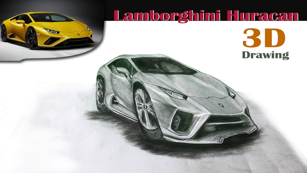 Tổng hợp hơn 101 hình về vẽ xe lamborghini 3d - daotaonec