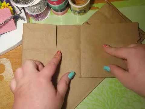 Book binding  Make Book Pages from a Brown paper bag - iHannas Blog