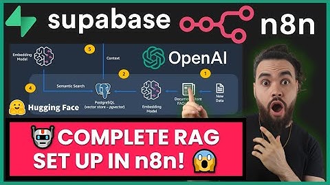 NEW: Complete RAG Setup In n8n & Supabase Vector Store!🤖 OpenAI/HuggingFace Embeddings PG Vector