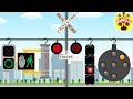 踏切アニメ★変なダンス踏切カンカン♪railroad crossing animation