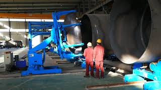 welding positioning for tank production line