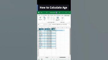 How to Calculate Age in Excel in 2024 #exceltech #exceltips #smartexcel #excel #shortsfeed #shorts