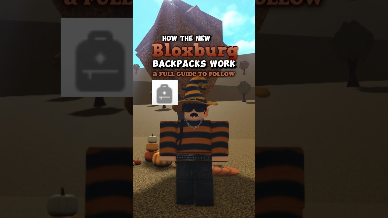 The bloxburg backpack explained YouTube