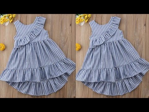 Umbrella Frill Frock Cutting And stitching Tutorial in just 10 Minutes -  YouTube