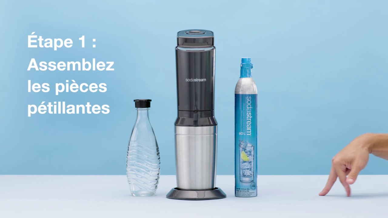 Appareil à eau pétillante Crystal de SodaStream - YouTube
