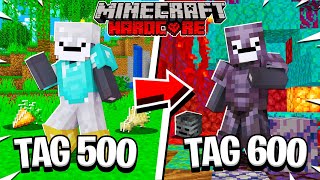 Ich ÜBERLEBE 600 TAGE in MINECRAFT HARDCORE