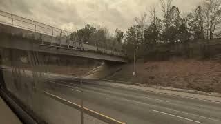 A Ride on the MARTA Red Line from Medical Center Station to Buckhead Station (Right Side)