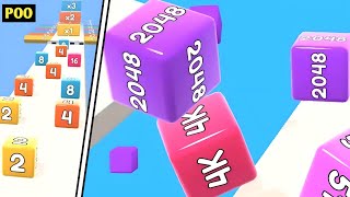 Cube Run 2048 Game | All Levels 2-6 Android iOS Walkthrough Mobile Gameplay | screenshot 5