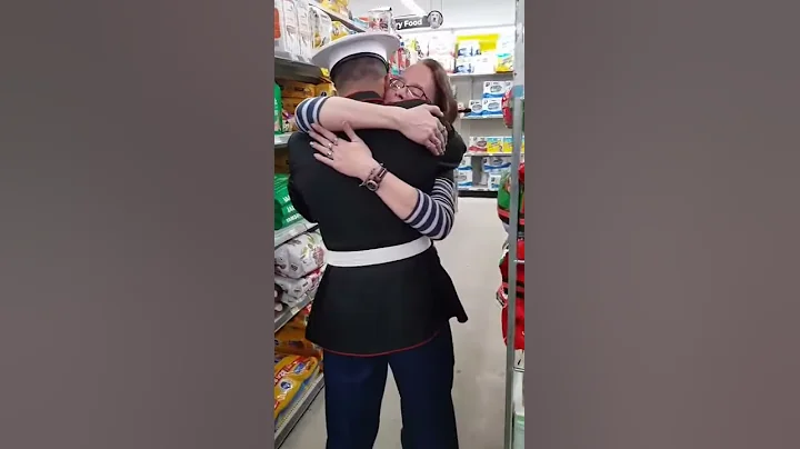 Missouri Marine Surprises Mom at Work
