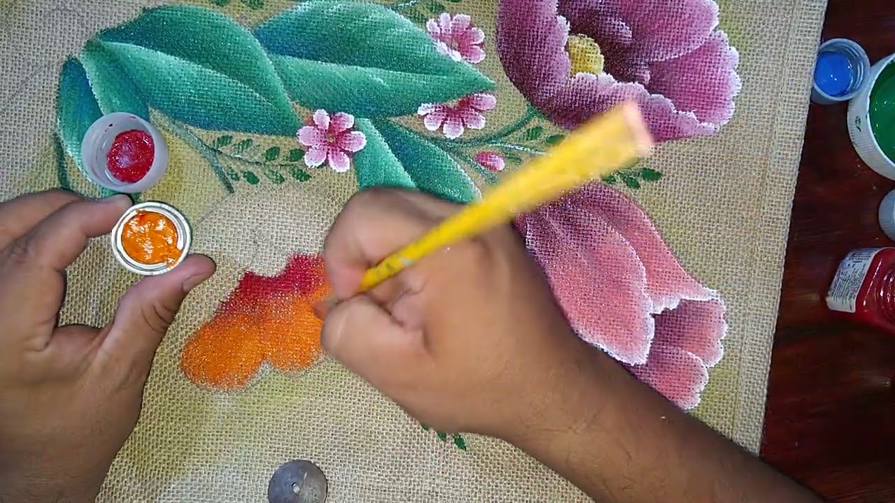 aprende a pintar en tela vídeo 1.