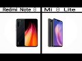 Redmi Note 8 vs Mi 8 Lite - Comparativo