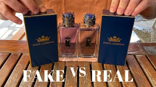 Fake vs Real Dolce & Gabbana K Eau de Toilette 100 ML King Perfume