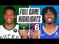 Milwaukee Bucks vs. Philadelphia 76ers Full Game Highlights | NBA Season 2021-22