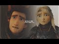 Hiccup and astrid  hold on