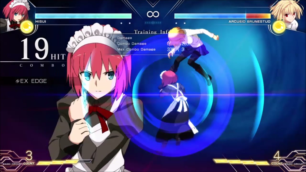 MELTY BLOOD: TYPE LUMINA」翡翠連続技 - YouTube