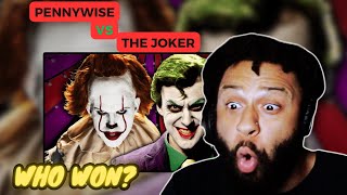 WHO WON? | FIRST TIME The Joker vs Pennywise. Epic Rap Battles Of History (REACTION)
