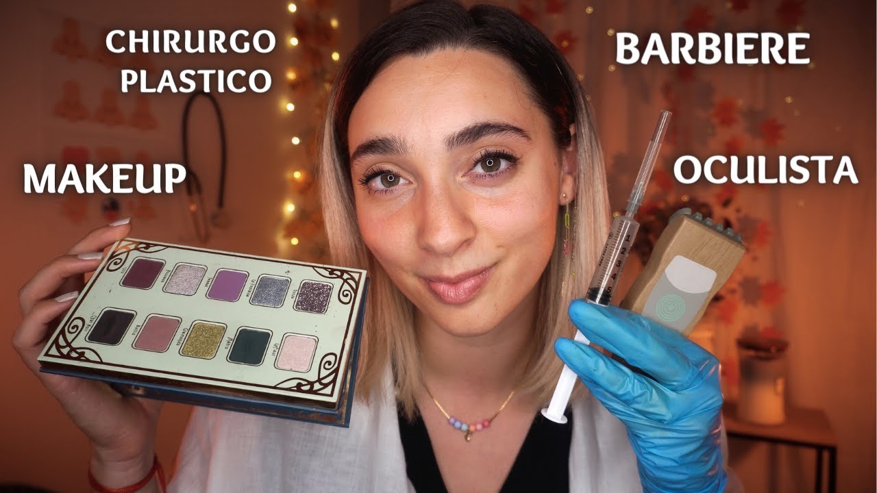 FASTEST ROLEPLAY : OCULISTA, PSICOLOGA, CHIRURGO, MAKEUP, BARBIERE | ASMR 6 roleplay