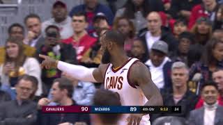 LeBron James Posts Third Straight Triple-Double with 20pts 15asts and 12rebs vs Wizards