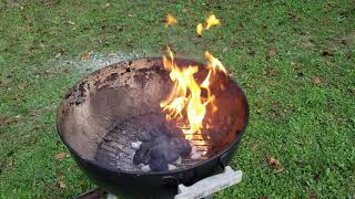 How to restart your fire when grilling?