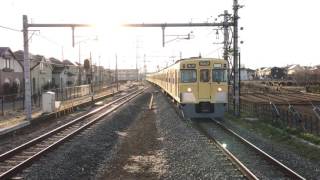 西武2000系 2015F+2511F 各停玉川上水行 西武拝島線西武立川駅到着