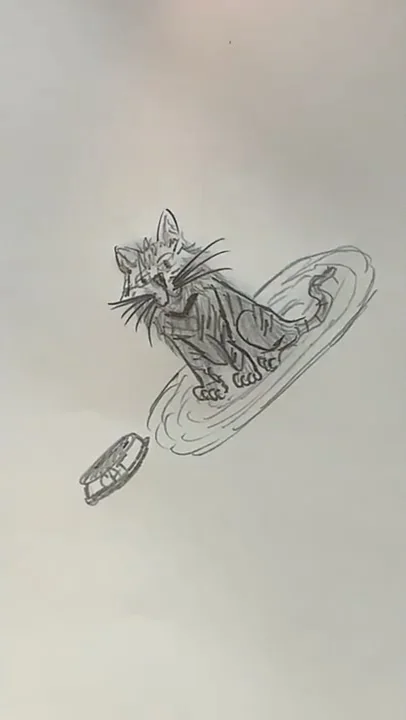 Me and Sophia drew cats.