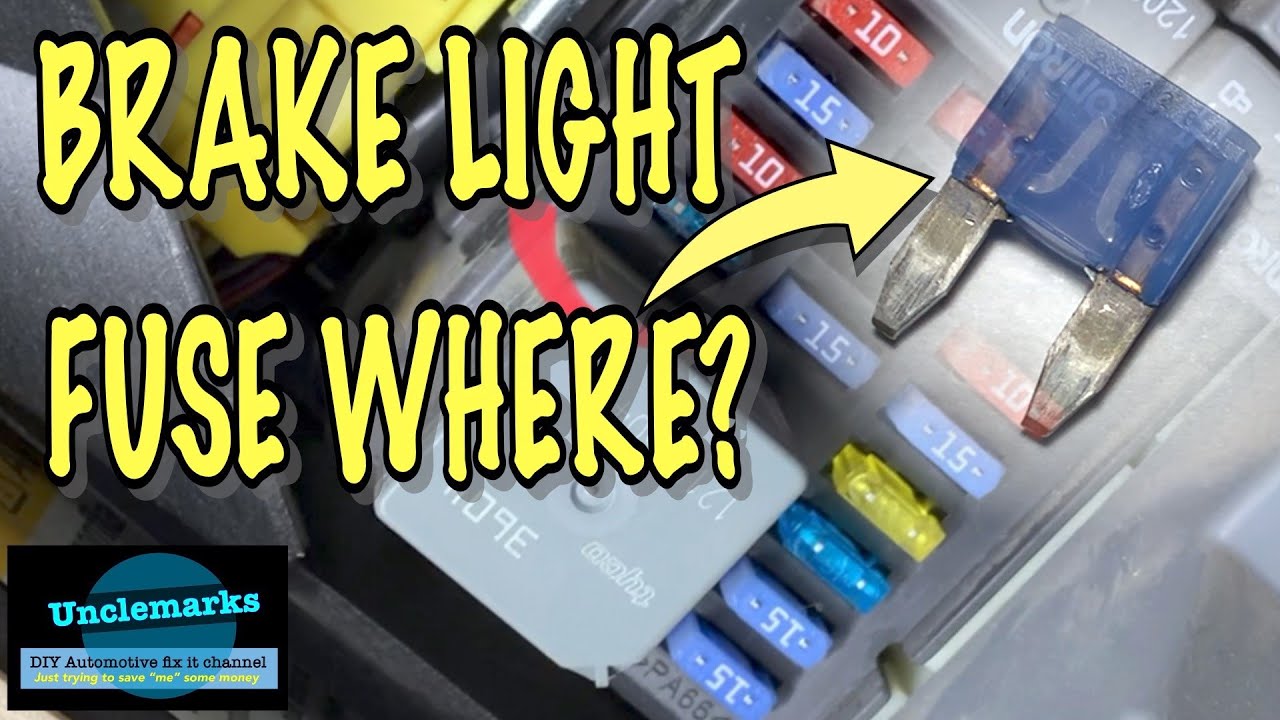 Where is brake light fuse on Impala (EP 234R) 20002005 YouTube