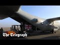 UK and Jordan air drop aid to Gaza hospital