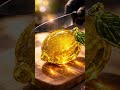 Glass Lemon Cutting ASMR 🍋 | Fruit Cutting Series #10